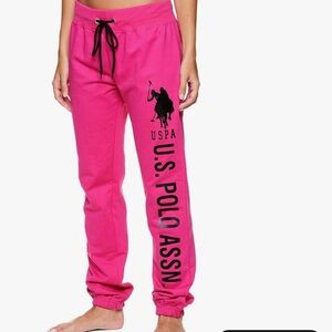 U.S. Polo Assn. Pink Joggers with Logo